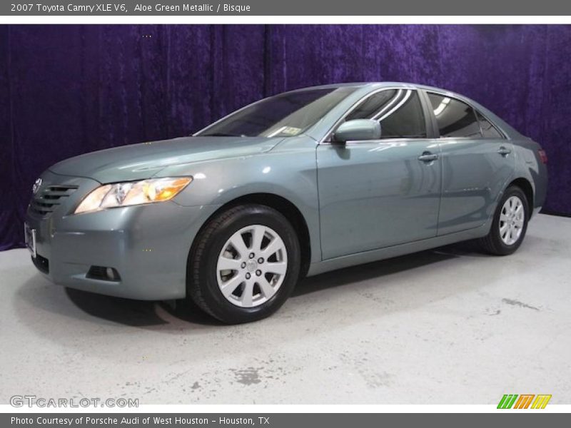 Aloe Green Metallic / Bisque 2007 Toyota Camry XLE V6