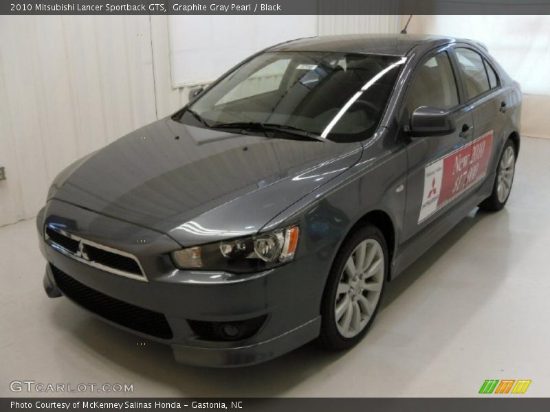 Graphite Gray Pearl / Black 2010 Mitsubishi Lancer Sportback GTS