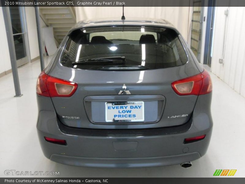 Graphite Gray Pearl / Black 2010 Mitsubishi Lancer Sportback GTS