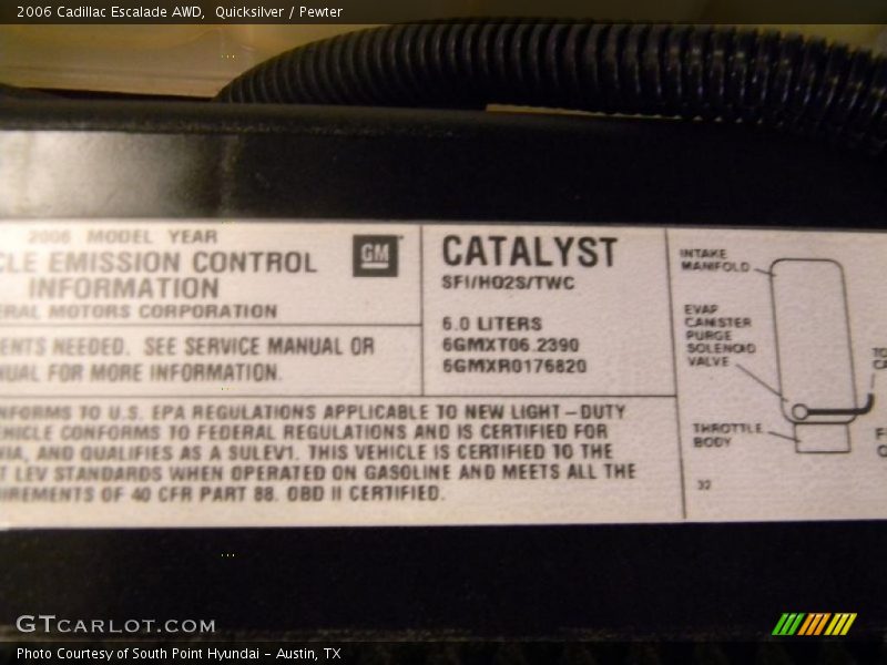 Quicksilver / Pewter 2006 Cadillac Escalade AWD