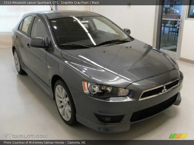 Graphite Gray Pearl / Black 2010 Mitsubishi Lancer Sportback GTS