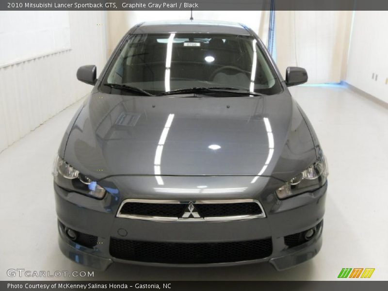 Graphite Gray Pearl / Black 2010 Mitsubishi Lancer Sportback GTS