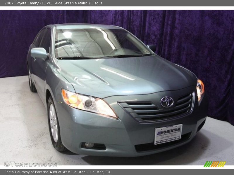 Aloe Green Metallic / Bisque 2007 Toyota Camry XLE V6