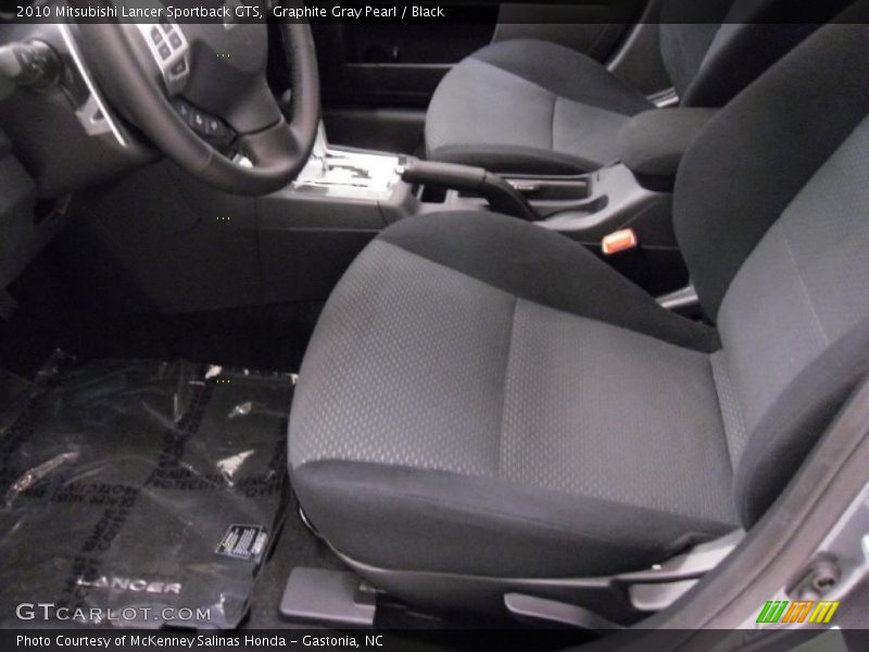 Graphite Gray Pearl / Black 2010 Mitsubishi Lancer Sportback GTS