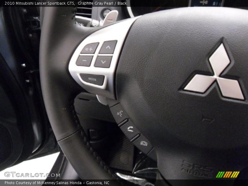 Graphite Gray Pearl / Black 2010 Mitsubishi Lancer Sportback GTS