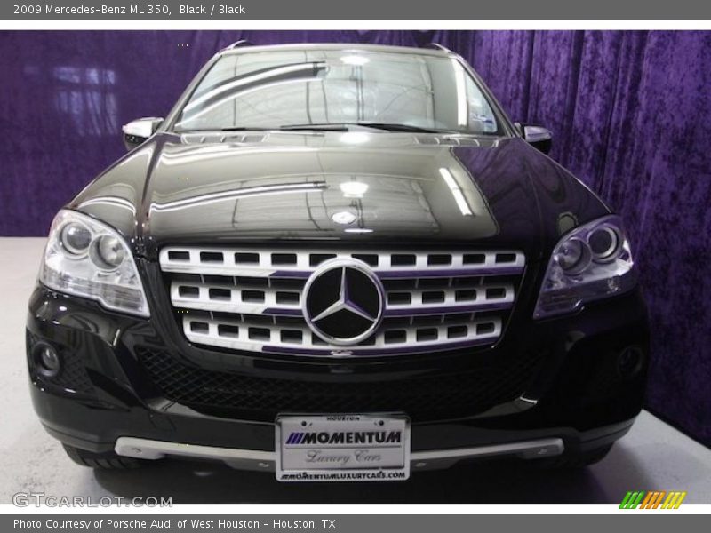 Black / Black 2009 Mercedes-Benz ML 350