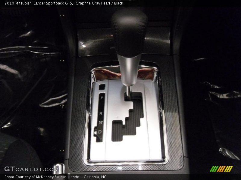 Graphite Gray Pearl / Black 2010 Mitsubishi Lancer Sportback GTS