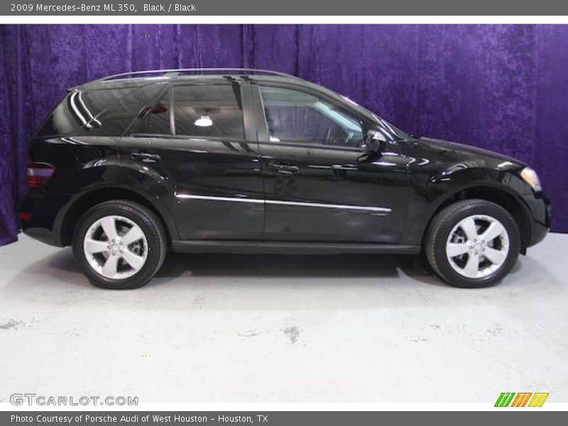 Black / Black 2009 Mercedes-Benz ML 350