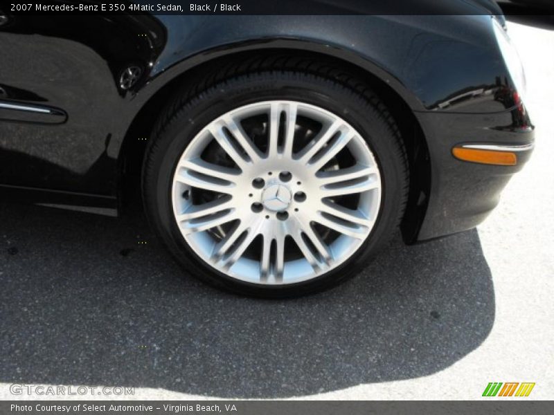 Black / Black 2007 Mercedes-Benz E 350 4Matic Sedan