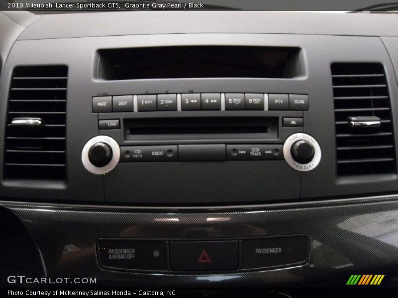 Graphite Gray Pearl / Black 2010 Mitsubishi Lancer Sportback GTS