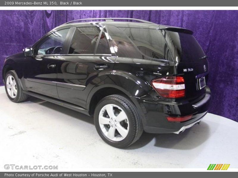 Black / Black 2009 Mercedes-Benz ML 350