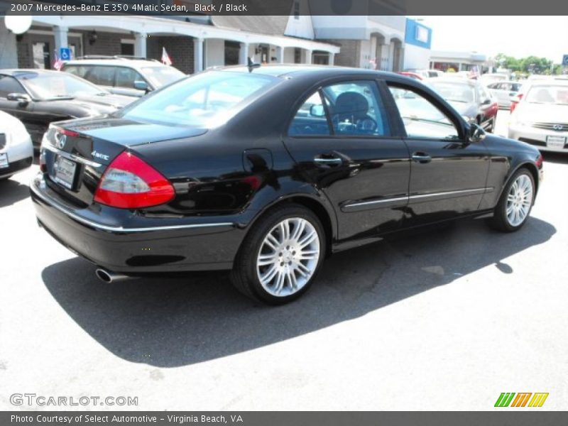Black / Black 2007 Mercedes-Benz E 350 4Matic Sedan