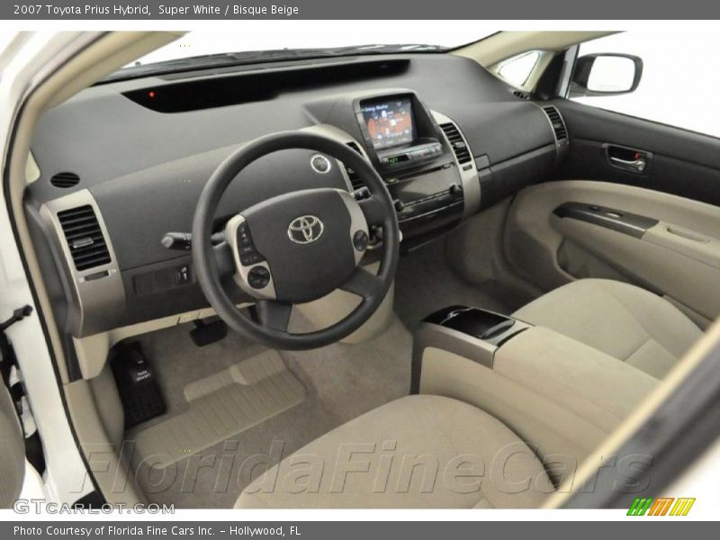 Super White / Bisque Beige 2007 Toyota Prius Hybrid