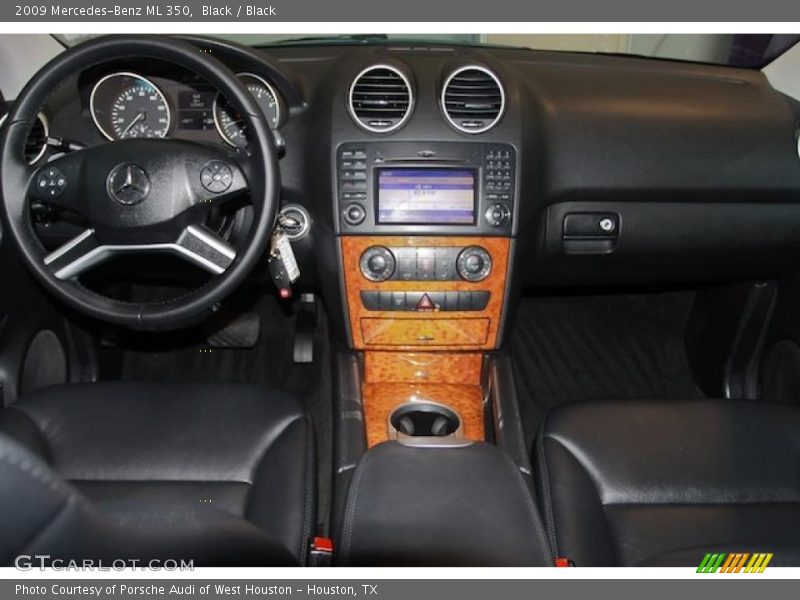 Black / Black 2009 Mercedes-Benz ML 350