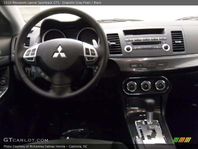 Graphite Gray Pearl / Black 2010 Mitsubishi Lancer Sportback GTS