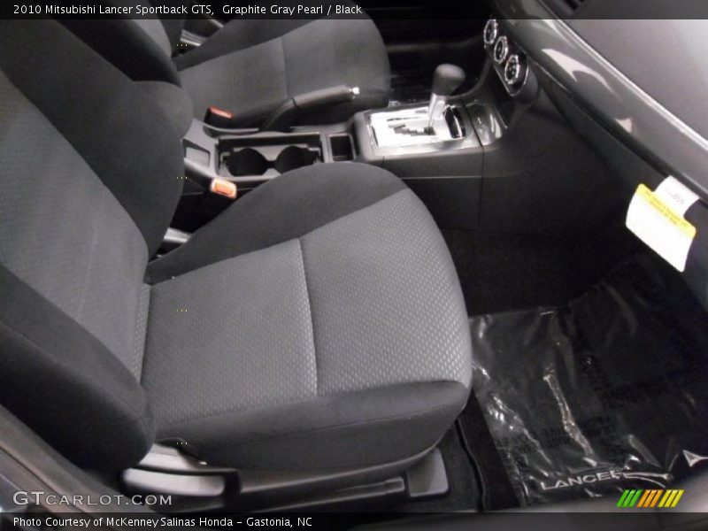 Graphite Gray Pearl / Black 2010 Mitsubishi Lancer Sportback GTS
