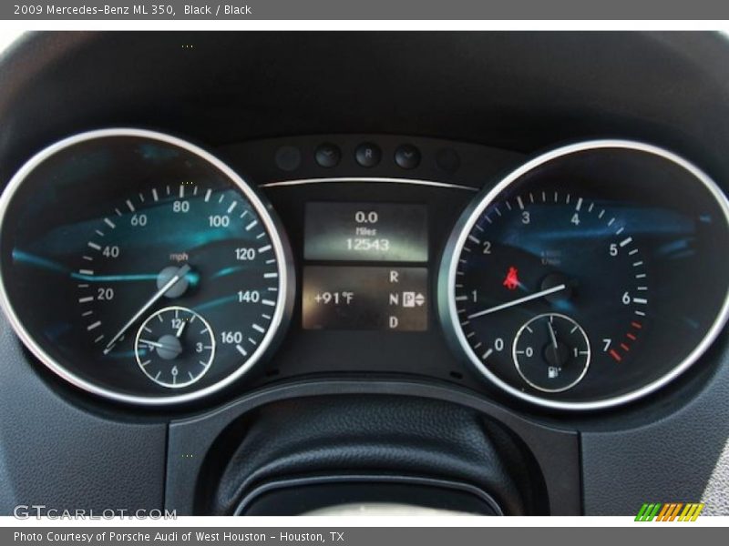 Black / Black 2009 Mercedes-Benz ML 350
