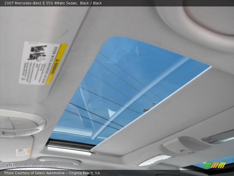 Black / Black 2007 Mercedes-Benz E 350 4Matic Sedan