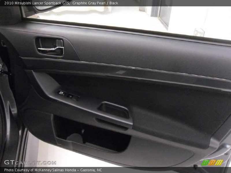 Graphite Gray Pearl / Black 2010 Mitsubishi Lancer Sportback GTS