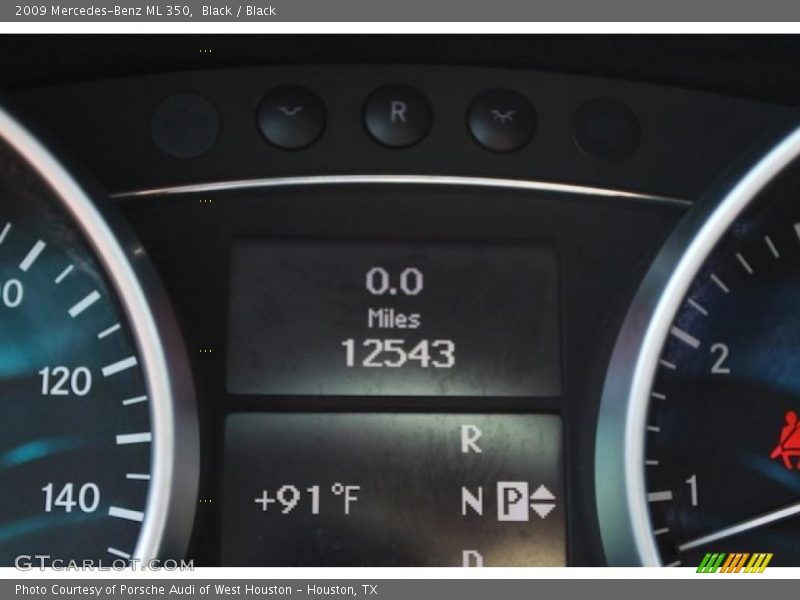 Black / Black 2009 Mercedes-Benz ML 350