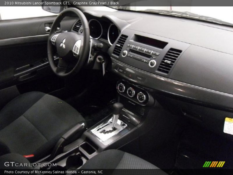 Graphite Gray Pearl / Black 2010 Mitsubishi Lancer Sportback GTS