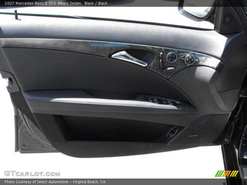 Black / Black 2007 Mercedes-Benz E 350 4Matic Sedan