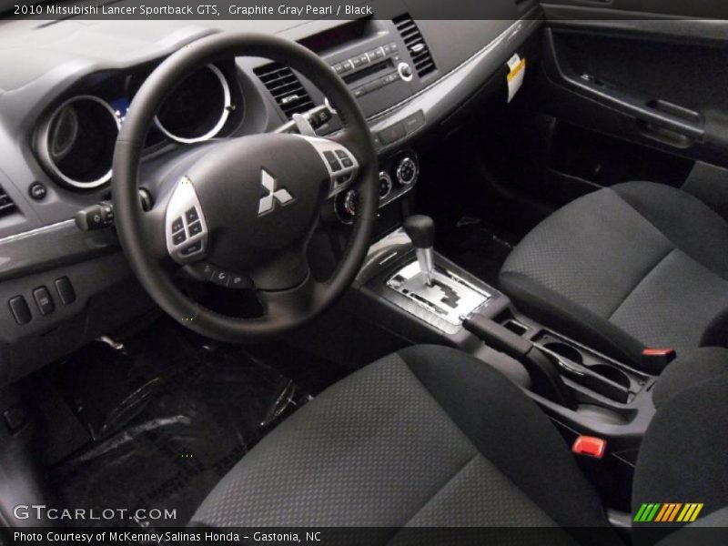 Graphite Gray Pearl / Black 2010 Mitsubishi Lancer Sportback GTS