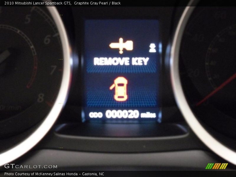 Graphite Gray Pearl / Black 2010 Mitsubishi Lancer Sportback GTS