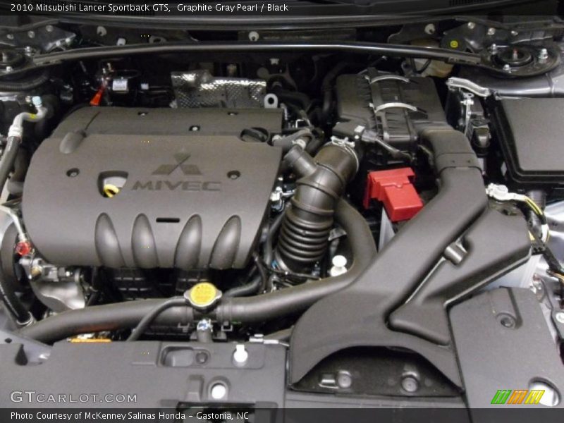 Graphite Gray Pearl / Black 2010 Mitsubishi Lancer Sportback GTS
