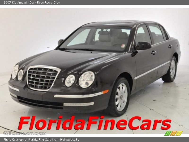 Dark Rose Red / Gray 2005 Kia Amanti