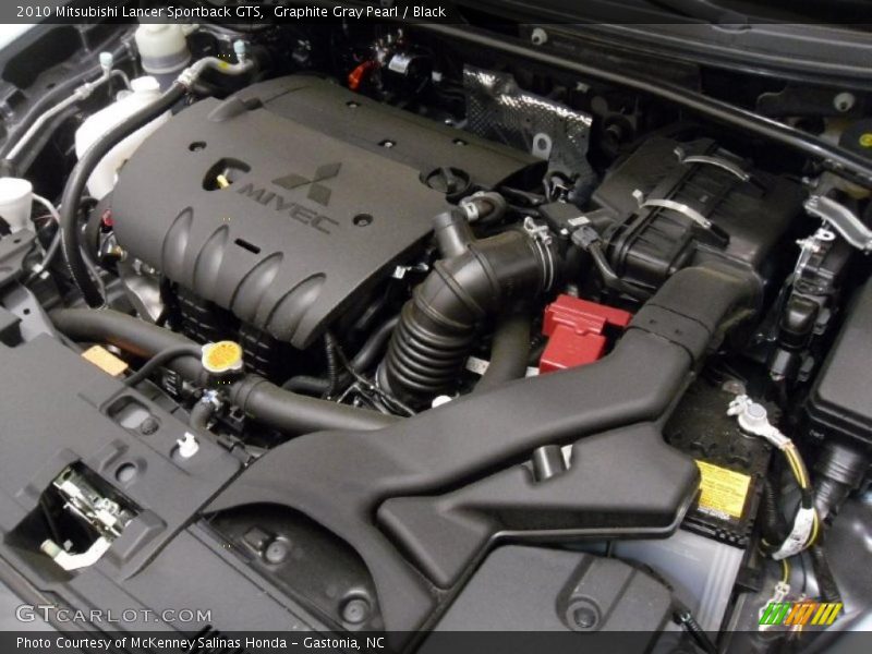 Graphite Gray Pearl / Black 2010 Mitsubishi Lancer Sportback GTS