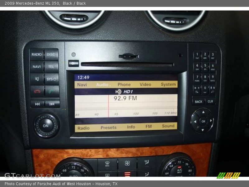 Black / Black 2009 Mercedes-Benz ML 350