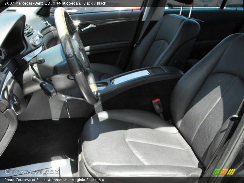 Black / Black 2007 Mercedes-Benz E 350 4Matic Sedan
