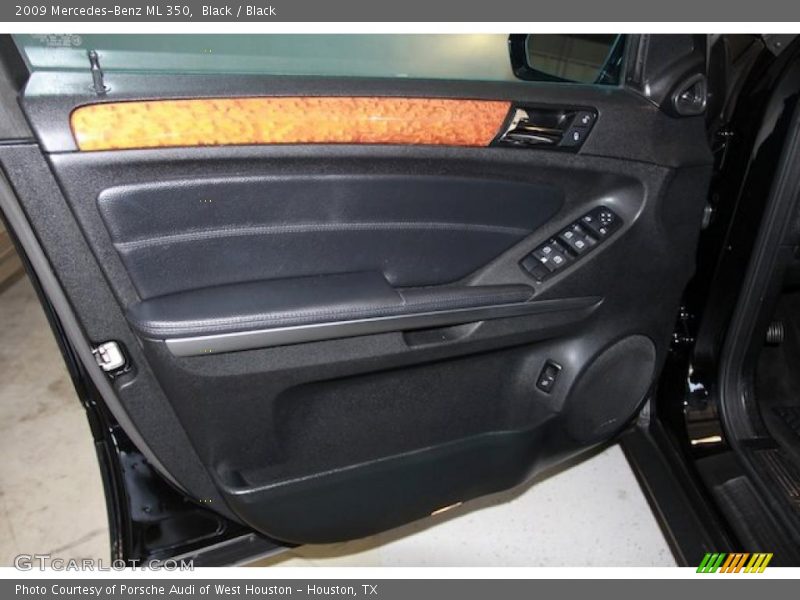 Black / Black 2009 Mercedes-Benz ML 350