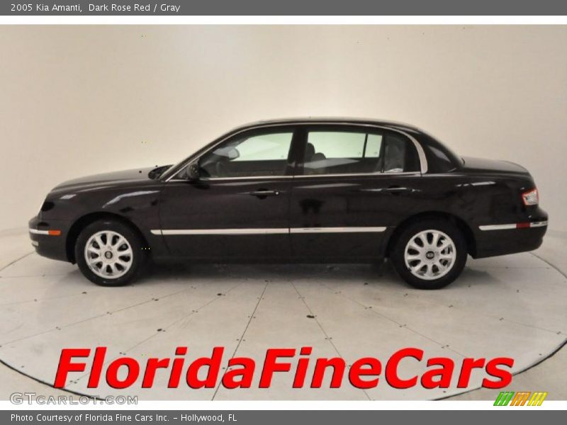 Dark Rose Red / Gray 2005 Kia Amanti