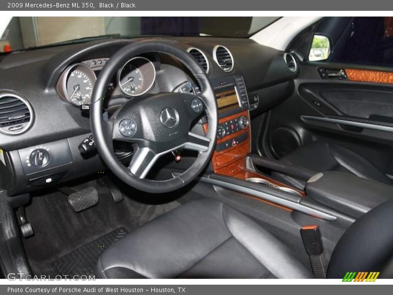 Black / Black 2009 Mercedes-Benz ML 350