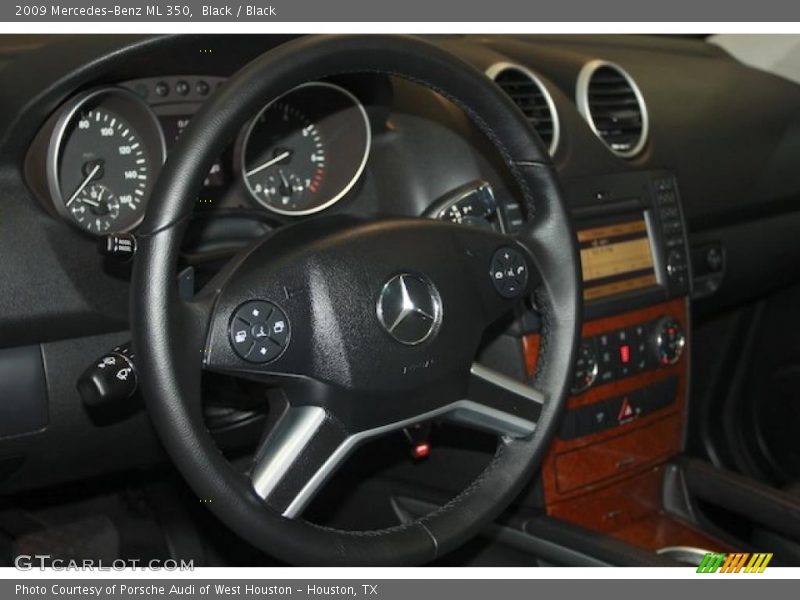 Black / Black 2009 Mercedes-Benz ML 350