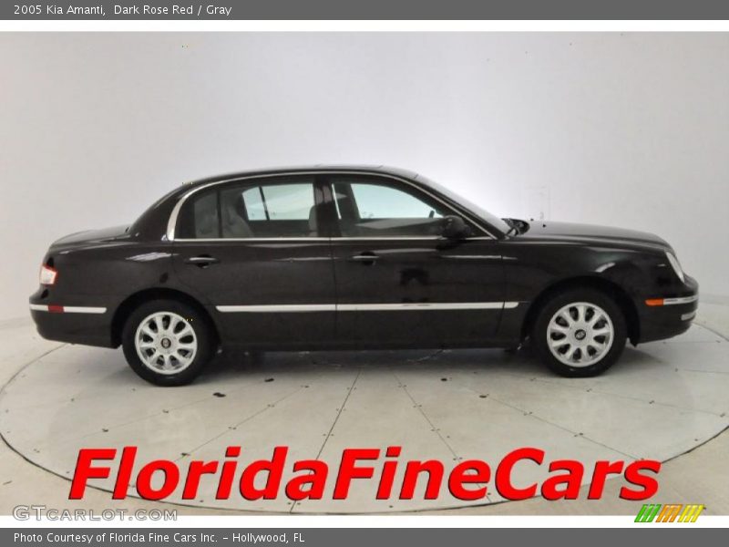 Dark Rose Red / Gray 2005 Kia Amanti