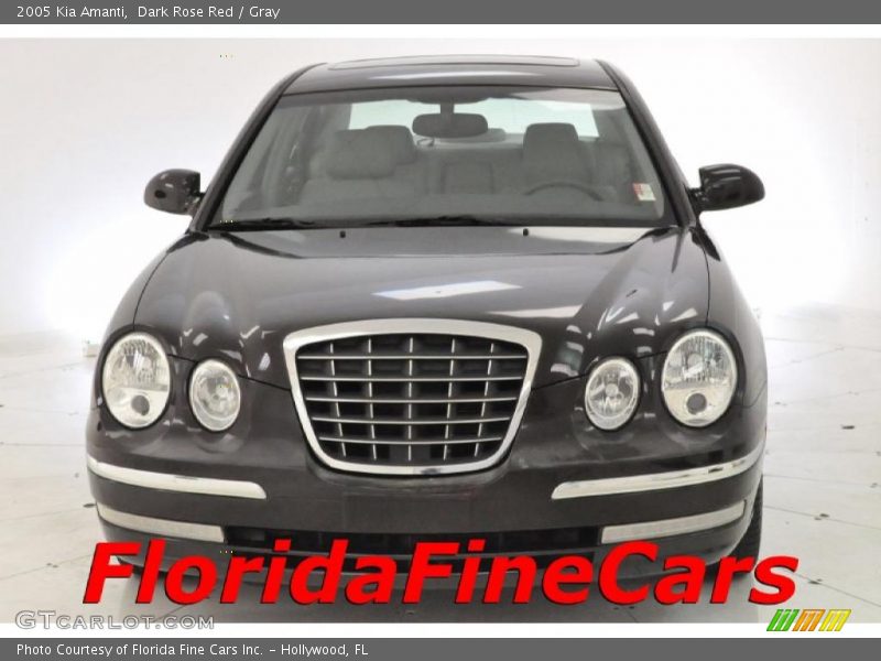 Dark Rose Red / Gray 2005 Kia Amanti