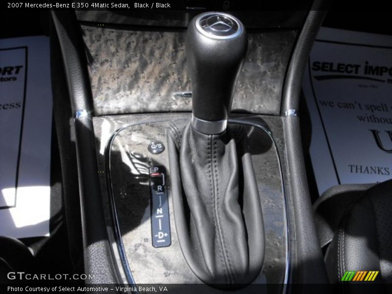Black / Black 2007 Mercedes-Benz E 350 4Matic Sedan