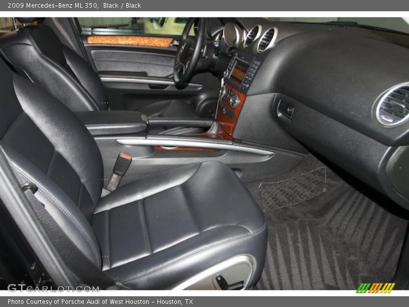 Black / Black 2009 Mercedes-Benz ML 350