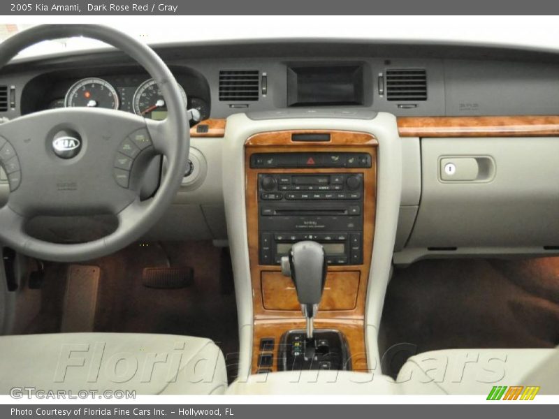 Dark Rose Red / Gray 2005 Kia Amanti
