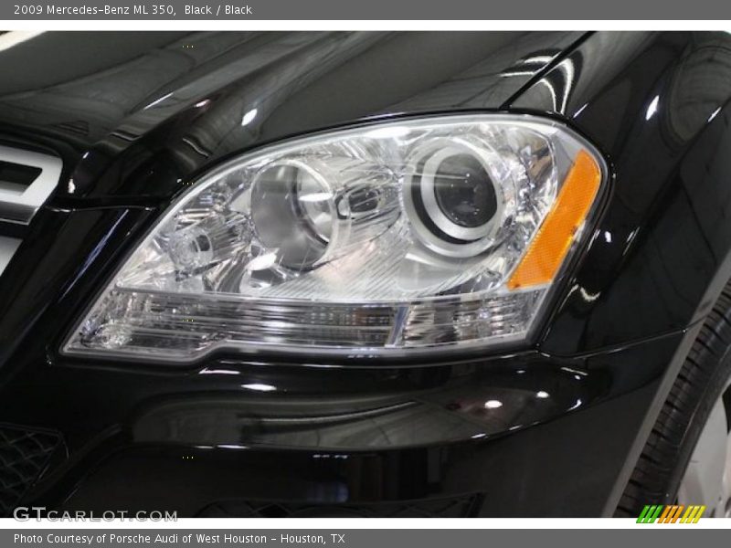 Black / Black 2009 Mercedes-Benz ML 350
