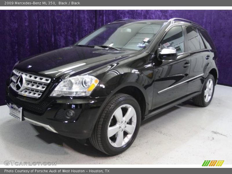 Black / Black 2009 Mercedes-Benz ML 350
