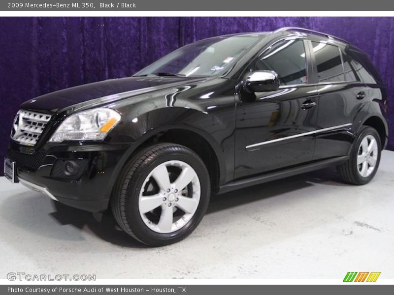 Black / Black 2009 Mercedes-Benz ML 350