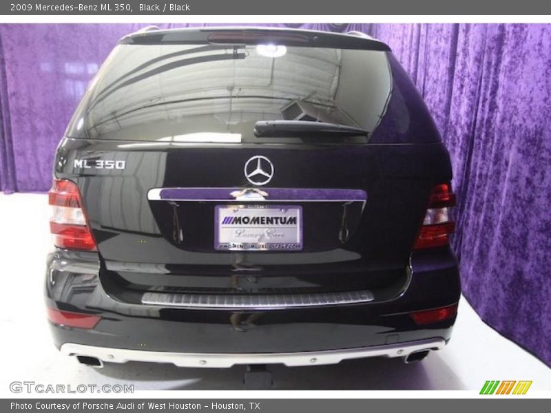 Black / Black 2009 Mercedes-Benz ML 350