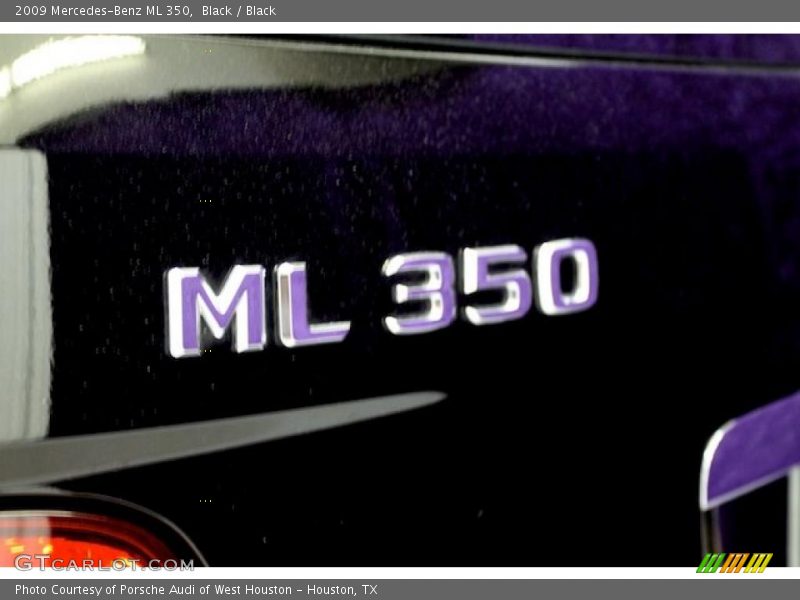 Black / Black 2009 Mercedes-Benz ML 350