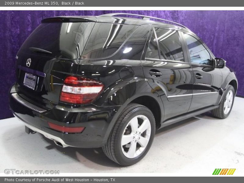 Black / Black 2009 Mercedes-Benz ML 350