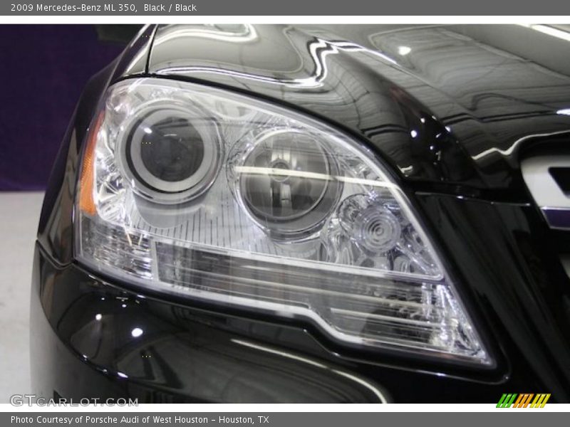 Black / Black 2009 Mercedes-Benz ML 350