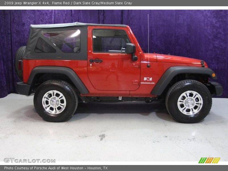 Flame Red / Dark Slate Gray/Medium Slate Gray 2009 Jeep Wrangler X 4x4